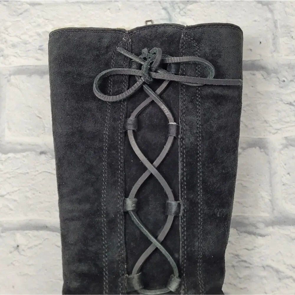UGG Black Suede Desoto Boots size 7